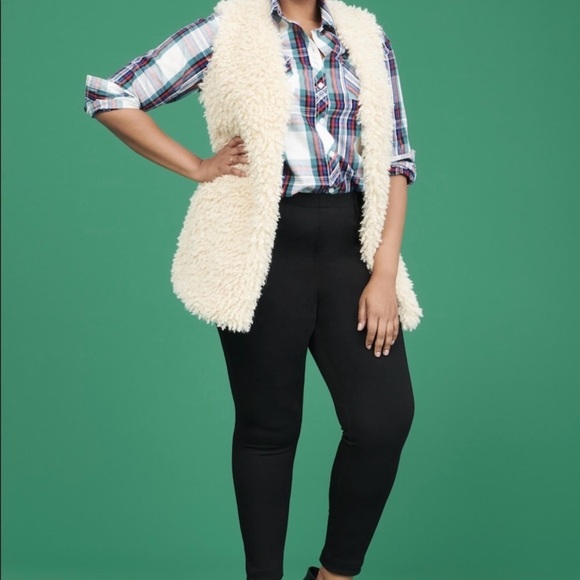 Terra & Sky Women’s Size 3X Sherpa Vest NWT - Picture 6 of 9